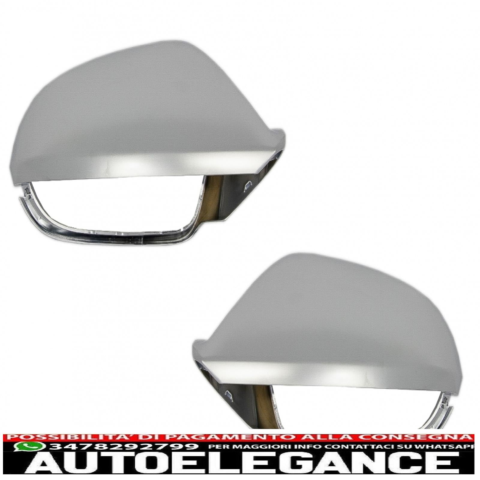 Custodia completa copri specchietti adatta per audi a6 4g c7 (2011-2018) limousine avant estinzione alluminio design rs6 con assistenza laterale AUTOELEGANCERICAMBI