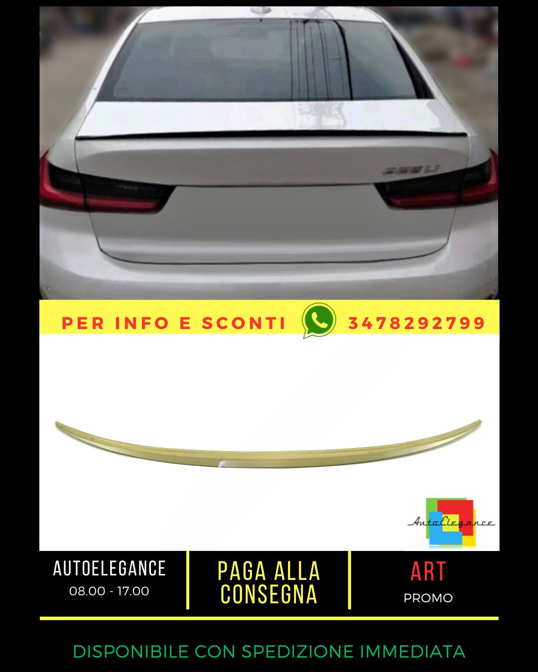 ✨Spoiler suitable for BMW 3 G20 2018+ Sedan ✨