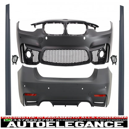 body kit suitable for bmw f30 (2011-2019) evo ii m3 cs design with fog lamps