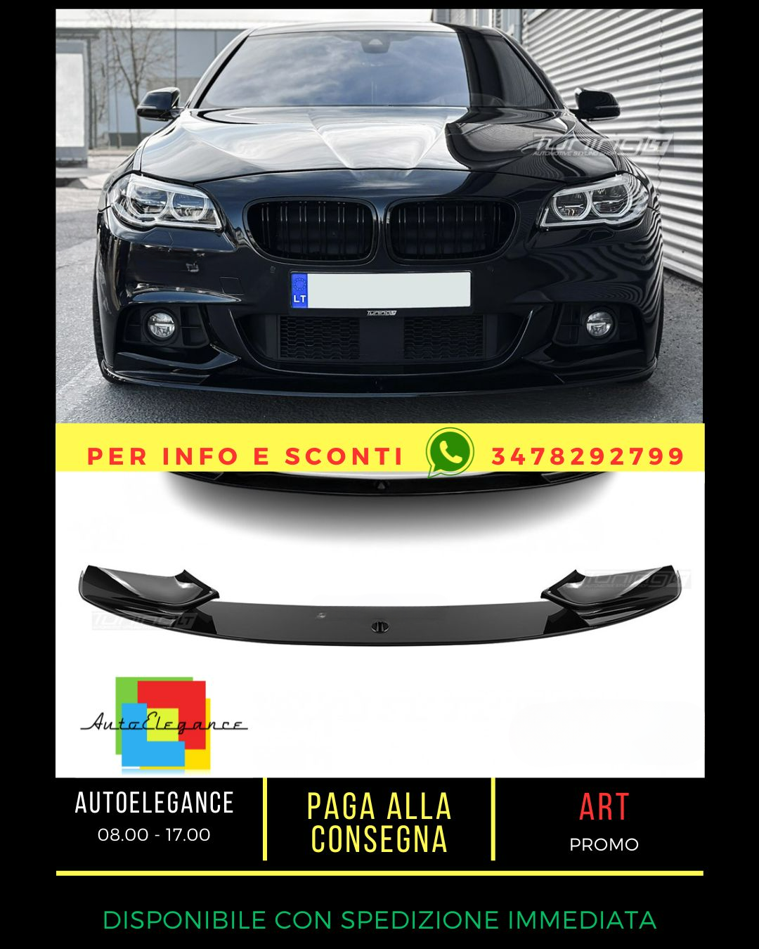 ✨High Performance Gloss Black Splitter Suitable for BMW F10 / F11✨