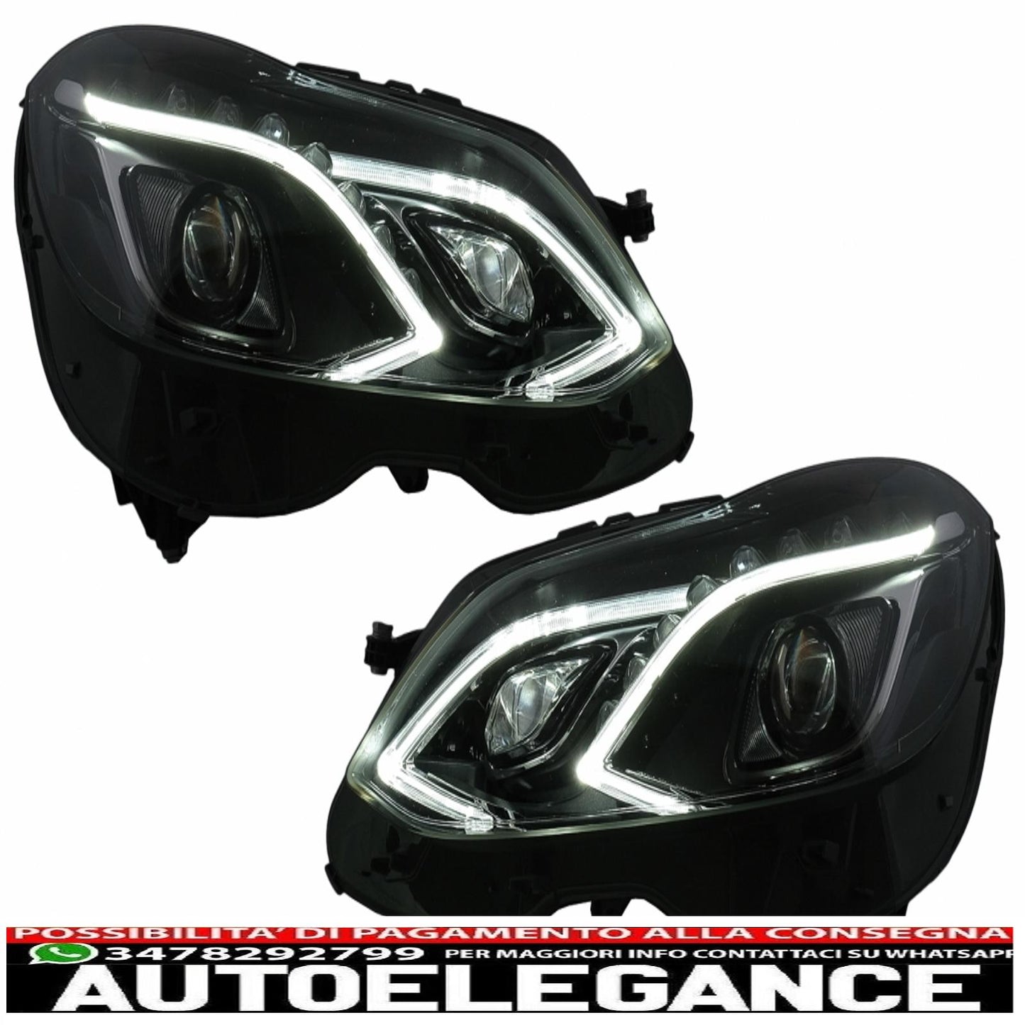 led headlights suitable for mercedes e class w212 (2009-2012) restyling design