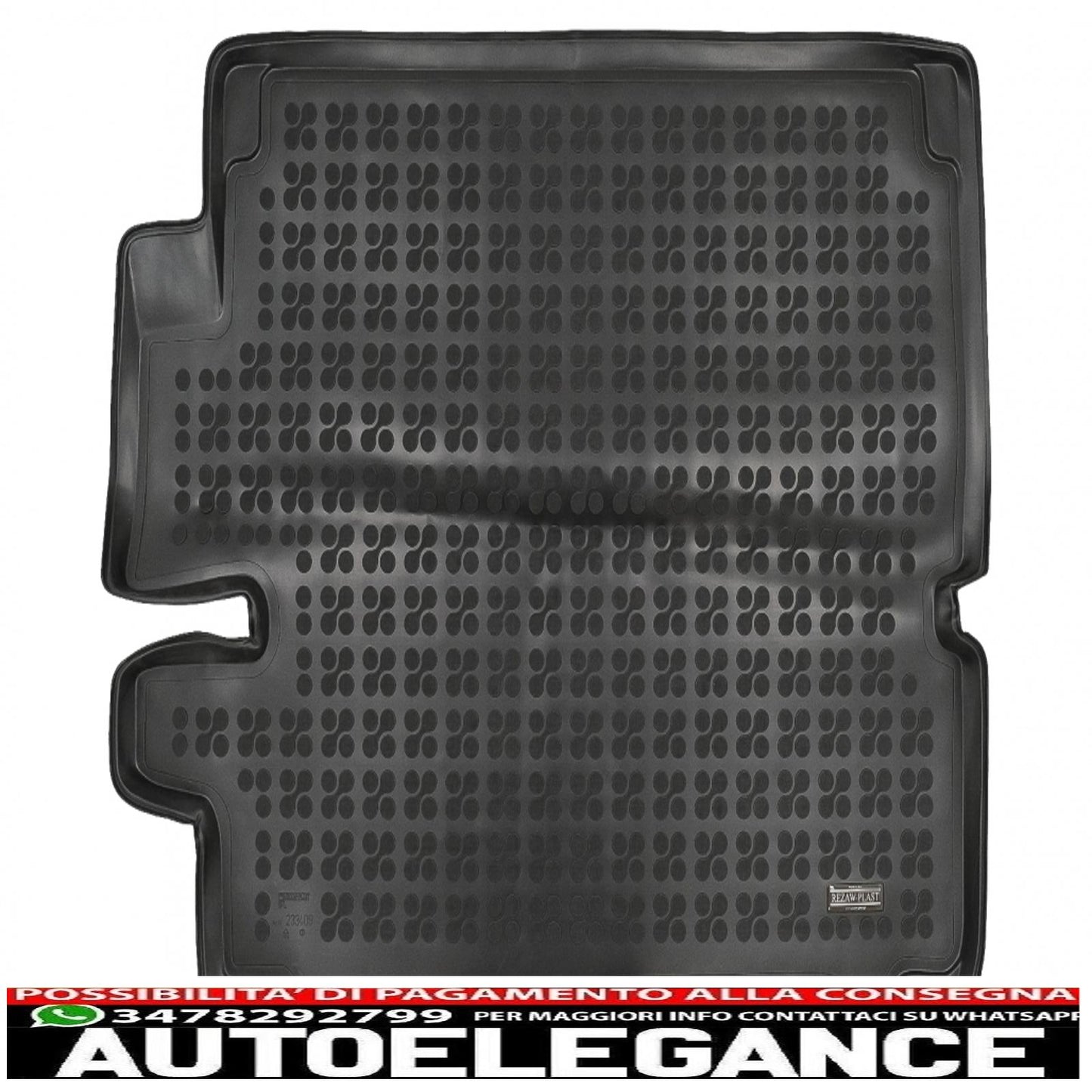Black Rubber Boot Mat Suitable for Land Rover Discovery V L462 (2017-up)