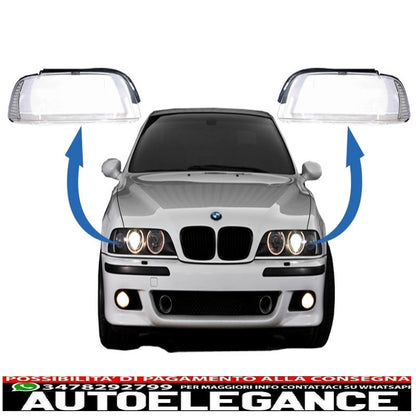 Headlight glass lens suitable for bmw 5 series e39 facelift (2000-2003)