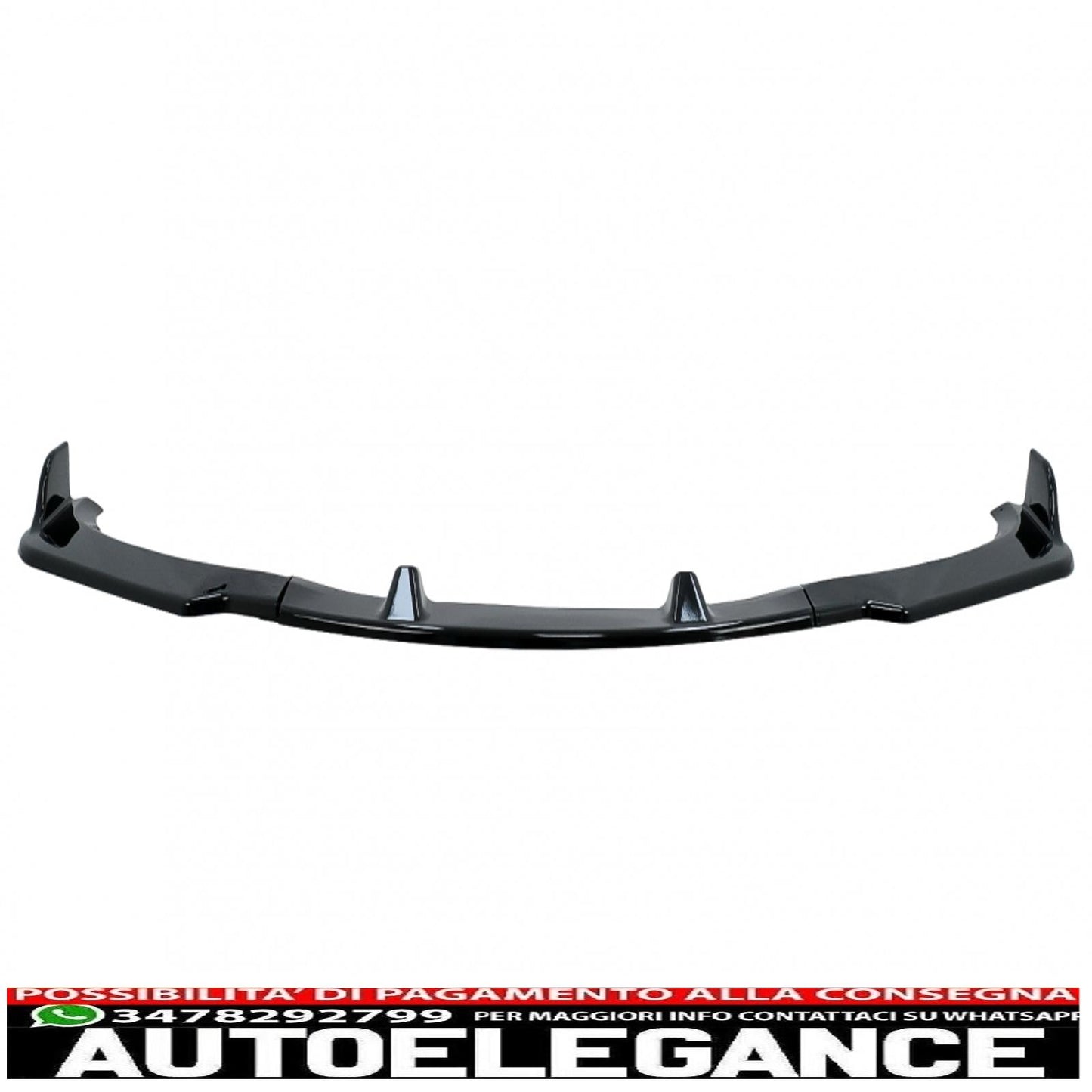 Front bumper additional spoiler suitable for BMW 3 Series E90 E91 LCI (2008-2011) Limousine Touring Piano Black 