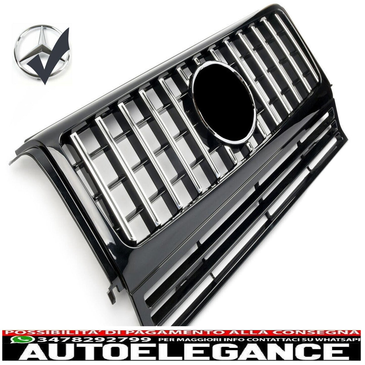 Sport radiator grille suitable for mercedes w463 g 1990-2018 panamericana gt o... 