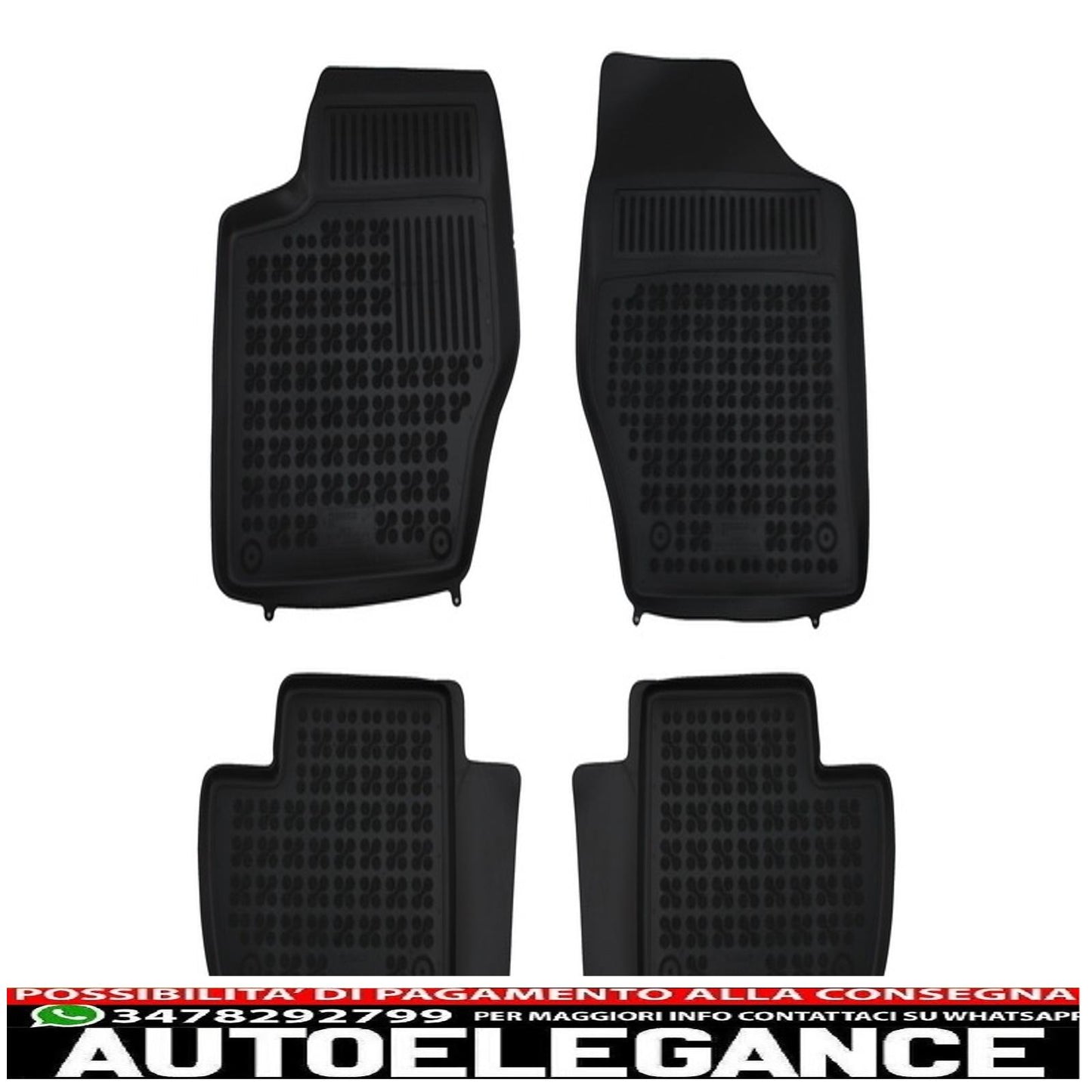 Black mat suitable for peugeot 308 2007-2013