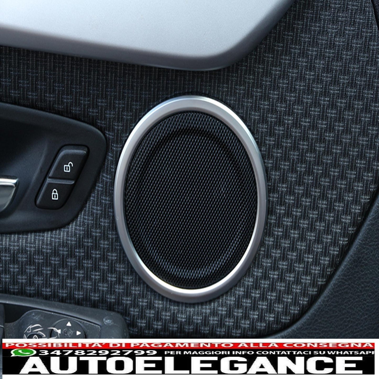 altoparlante telaio cromato pannello per bmw x1 f48-mostra il titolo originaletesto originalelautsprecher chromrahmen blende für bmw x1 f48 AUTOELEGANCERICAMBI