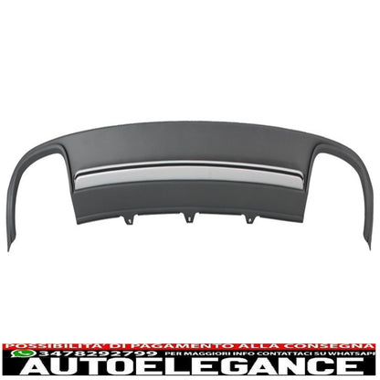 Diffusore d'aria per mantovana paraurti posteriore adatto per audi a4 b8 pre restyling (2008-2011) limousine avant s4 design