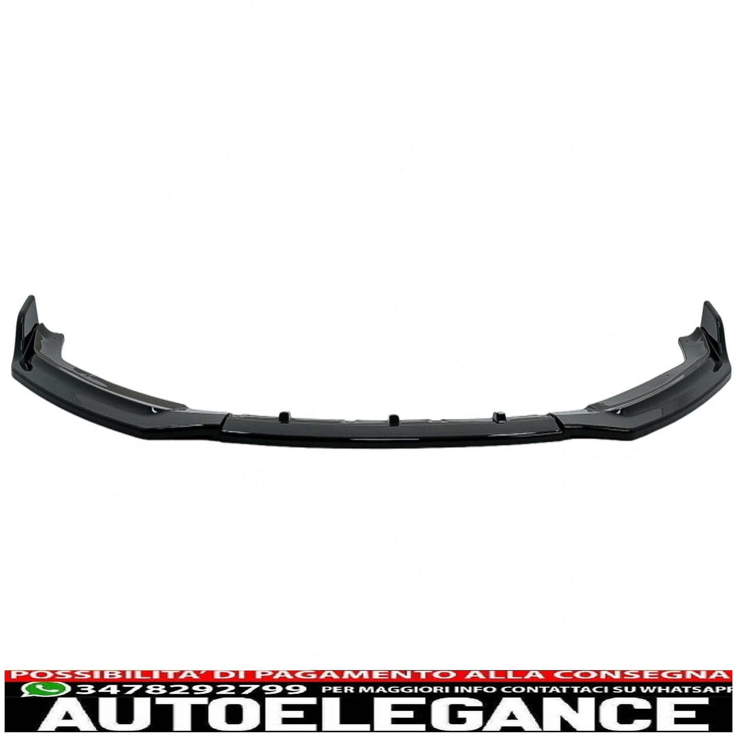 Additional front bumper spoiler suitable for audi a5 f5 (2017-2019) piano black
