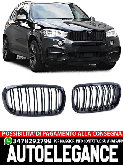 Griglia Sportiva Doppio Ponte Performance Lucida aftermarket compatibile con BMW X5 F15 X6 F16