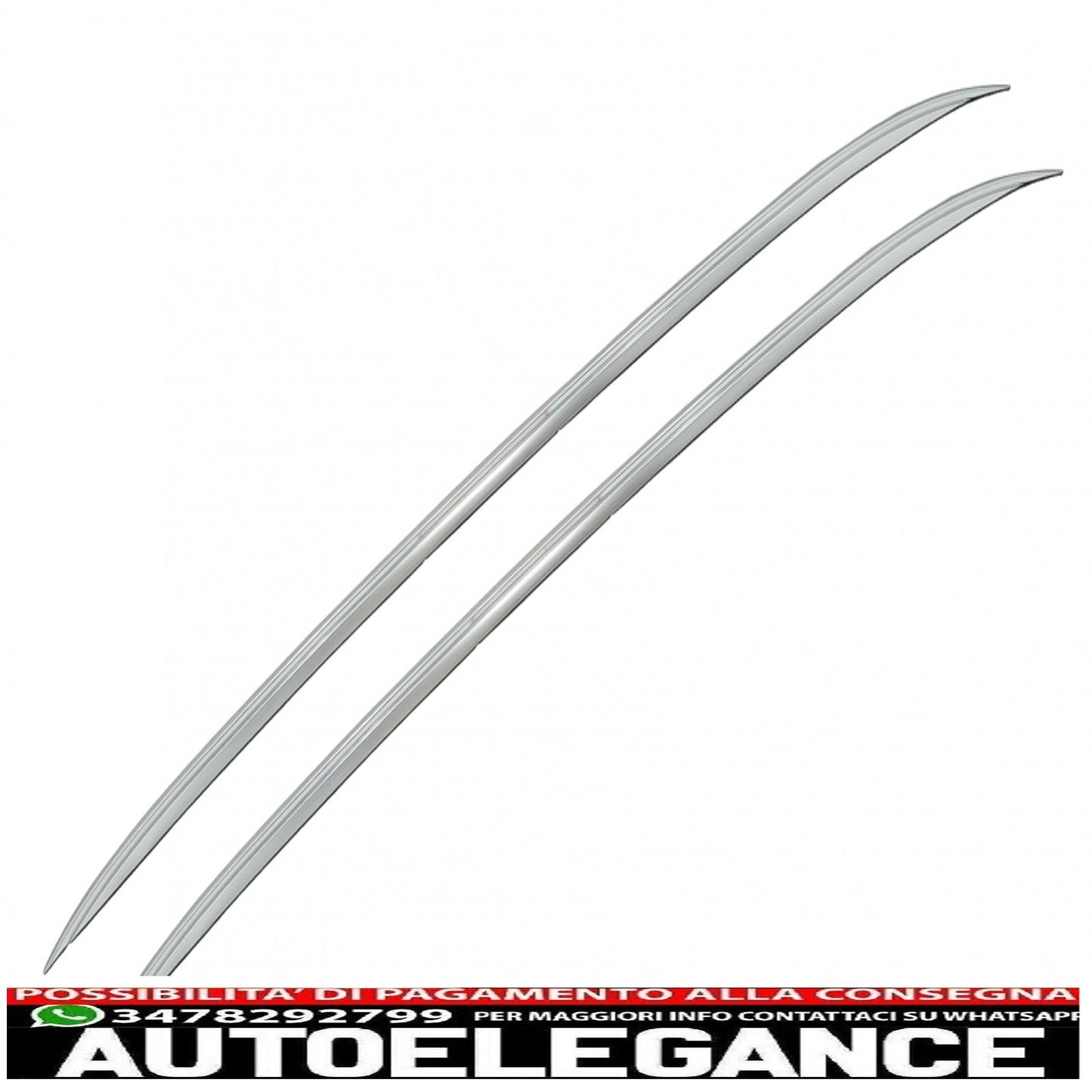 Decorative roof rails suitable for BMW X5 F15 (08.2013-2018) in aluminum