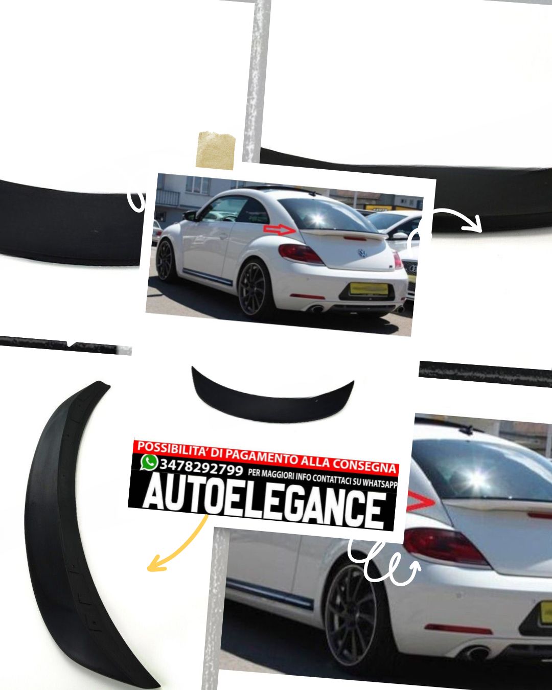 SPOILER adatto per VW BEETLE 2011-2019