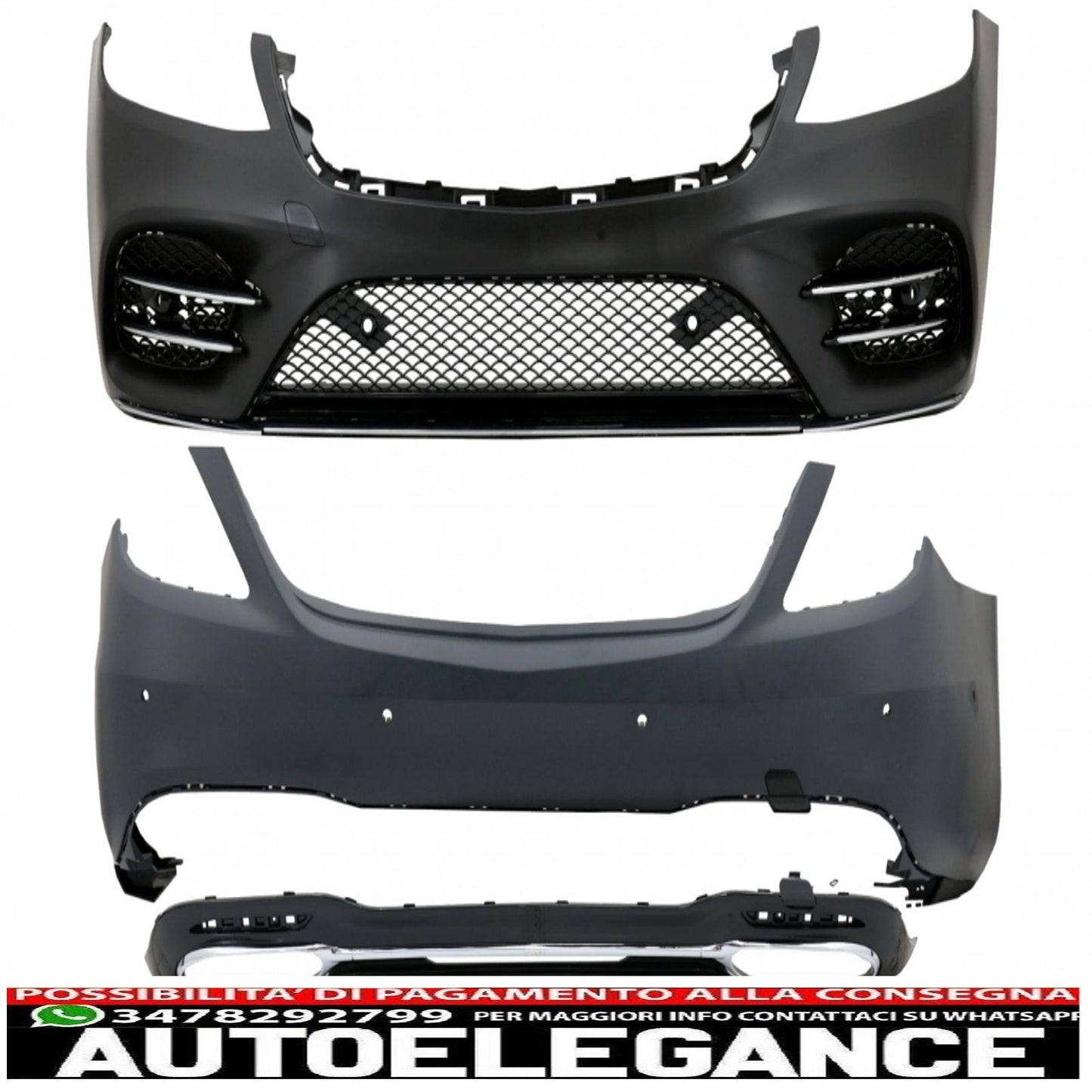 body kit suitable for mercedes s-class w222 restyling (2013-06.2017) design s450