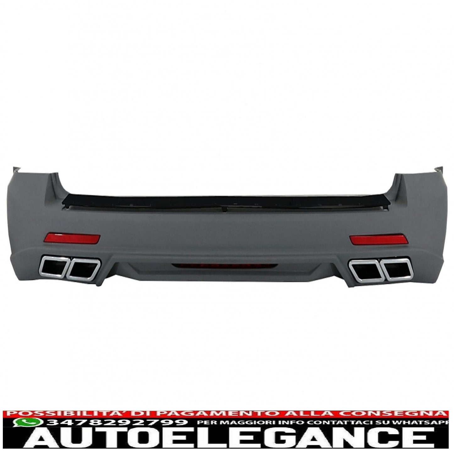 rear bumper suitable for vw transporter multivan caravelle t5 and t5.1 facelift (2003-2015) sportline design