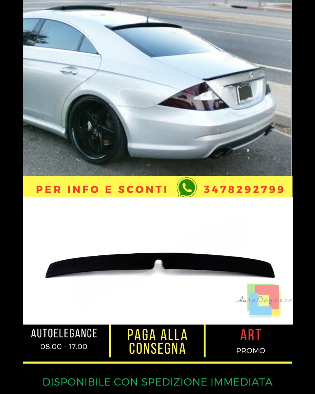 ⭐SPOILER ADATTO PER Mercedes CLS I W219 2004-2010⭐