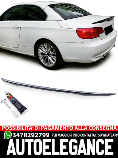 Spoiler posteriore sportivo nero lucido compatibile per BMW Serie 3 E93 Cabrio 06-13