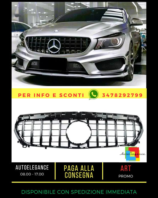 ✨Griglia Anteriore Nero Lucido adatta  PER Mercedes CLA Class W117✨