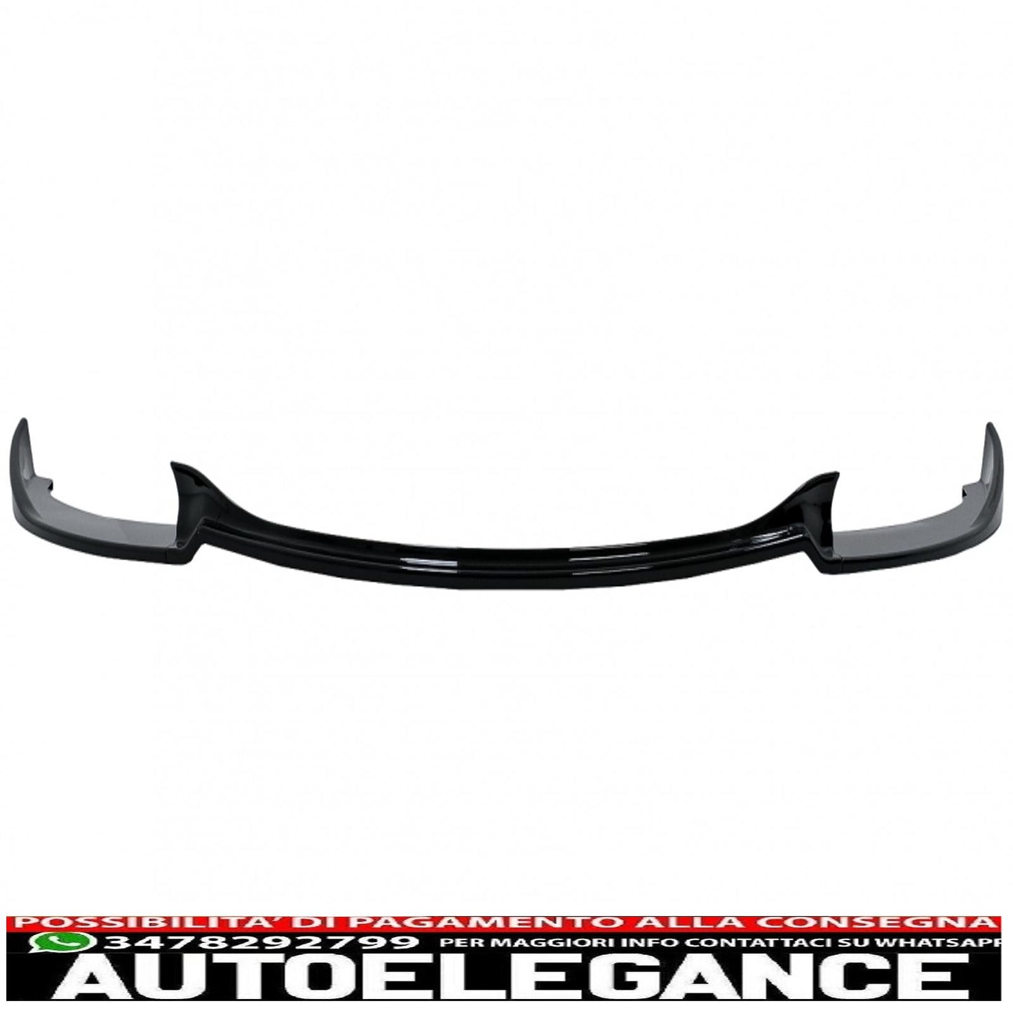 Front bumper spoiler lip suitable for bmw 5 series e60 e61 m5 bumper oe (2003-2010) piano black 