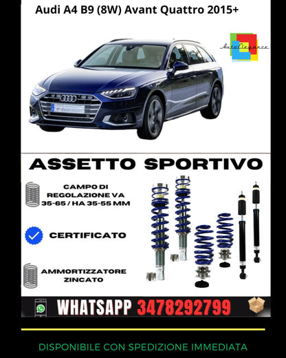 🔥Assetto sportivo Audi A4 B9 (8W) Avant Quattro 2015+🔥