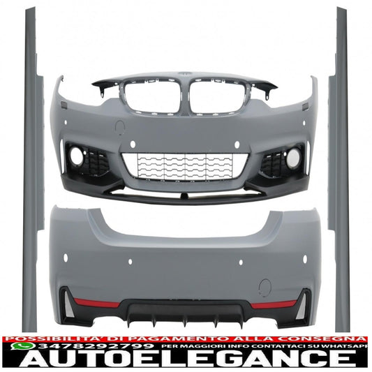 kit carrozzeria completo adatto per bmw serie 4 f32 f33 (2013-2016) design m-performance coupé cabrio senza fendinebbia