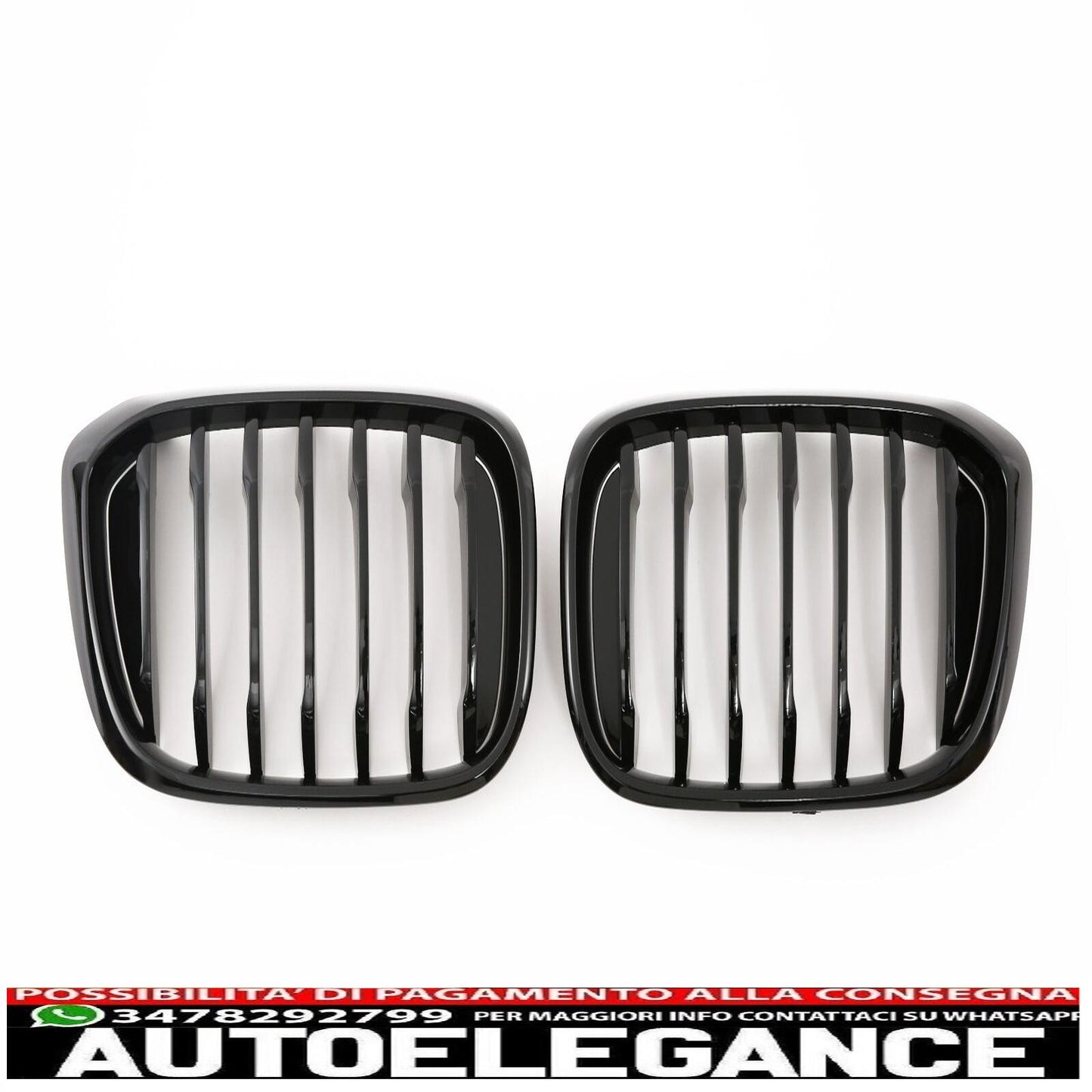 Per griglia del radiatore BMW X3 X4 G01 G02 nero lucido