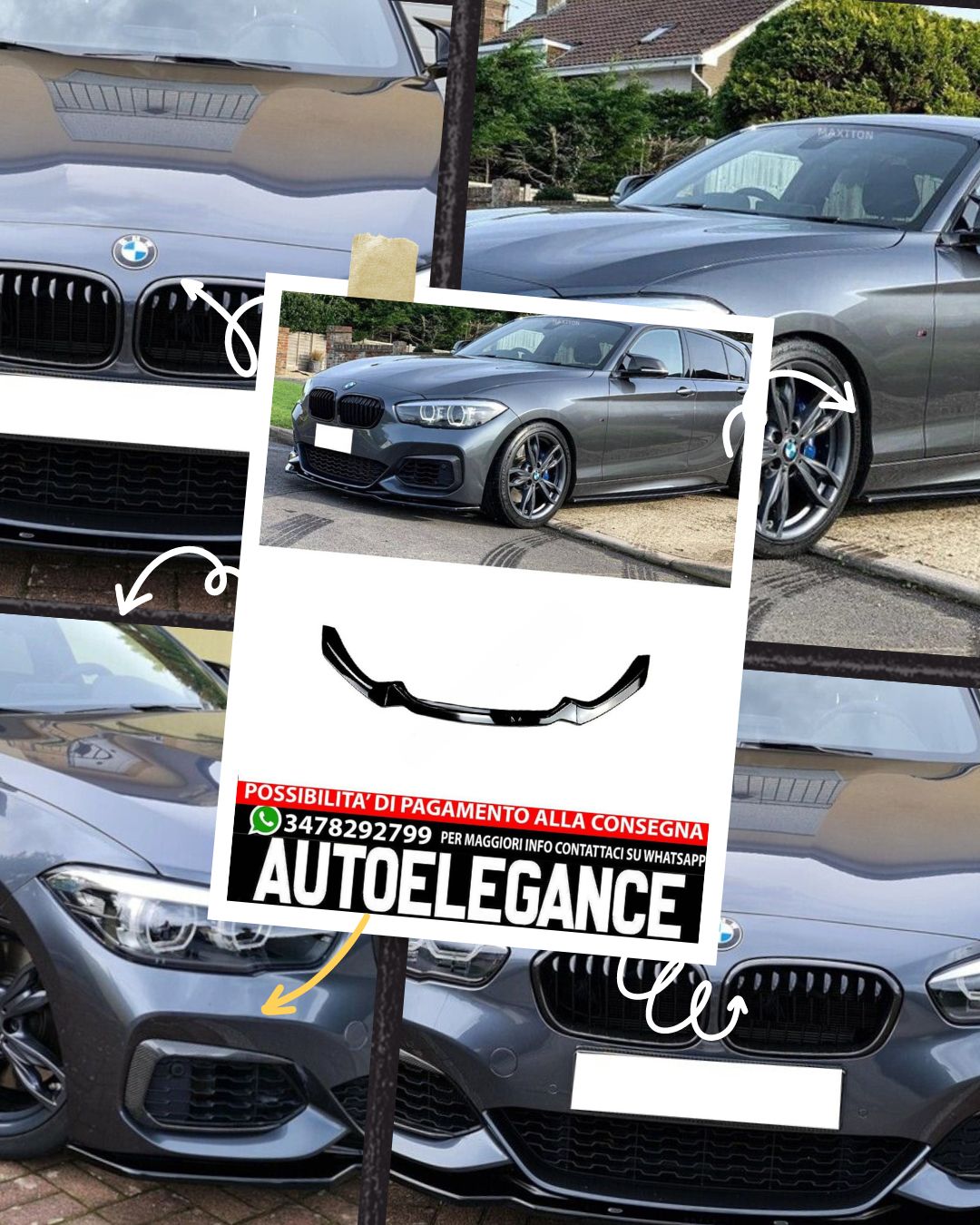 SPLITTER suitable for BMW 1 F20 2015-2019