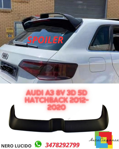 ✨SPOILER SUL TETTO per AUDI A3 8V 3D 5D Hatchback 2012-2020✨