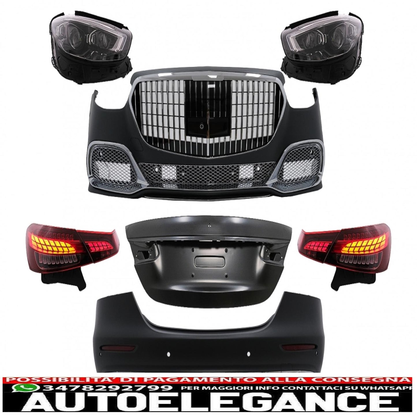 Complete conversion body kit suitable for mercedes e class w213 (2016-2019) to 2020 facelift design m 