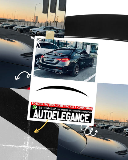Spoiler posteriore  adatto per Mercedes Benz Classe C berlina nero