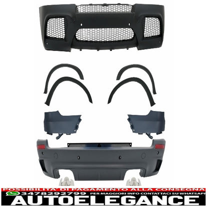 body kit with exhaust tips suitable for bmw x5 e70 (2007-2013) x5m m-design