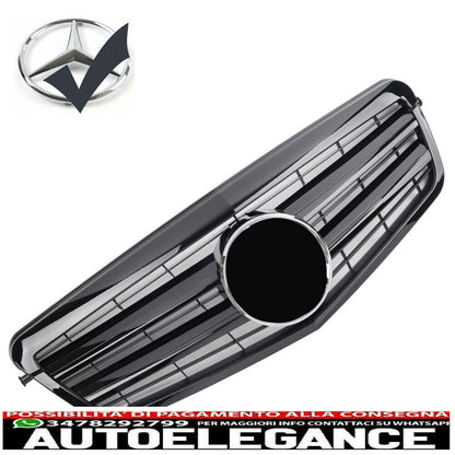 Sports radiator grille for Mercedes W212 S212 up to 2013 glossy black