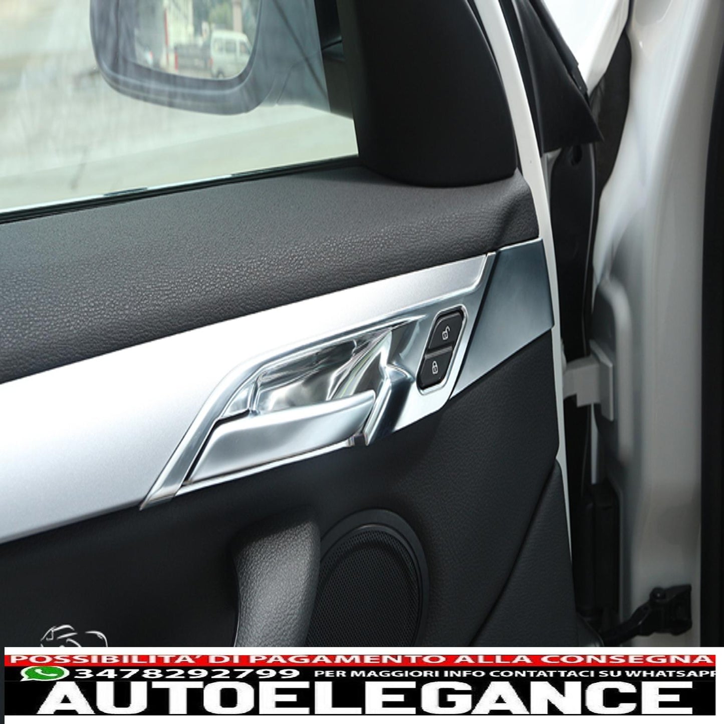 buchi maniglie porta gusci rivestimento porta cromato per bmw x1 f48-mostra il titolo originaletesto originaletürgriffmulden schalen türverkleidung chrom für bmw x1 f48 AUTOELEGANCERICAMBI