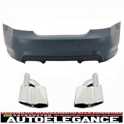 Rear bumper suitable for mercedes w221 s class (2005-2011) with exhaust tips 