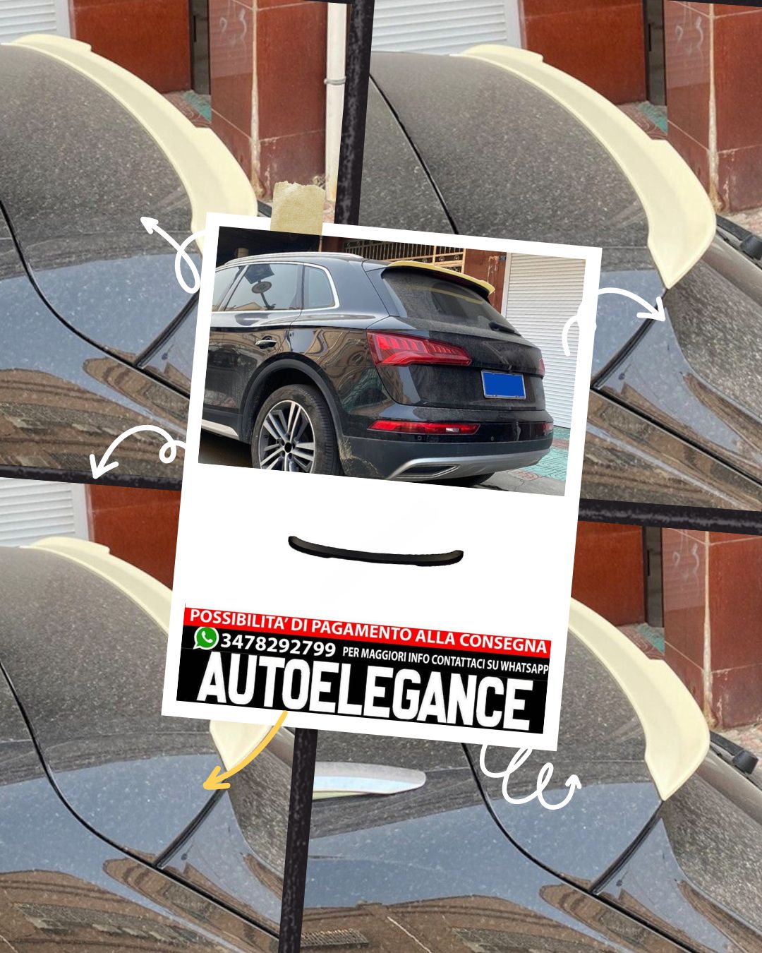 SPOILER adatto per AUDI SQ5/Q5 II 2016+