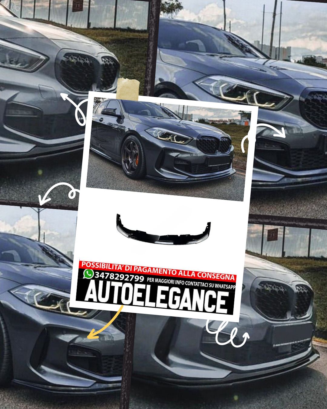 SPLITTER suitable for BMW 1 F40 2019+