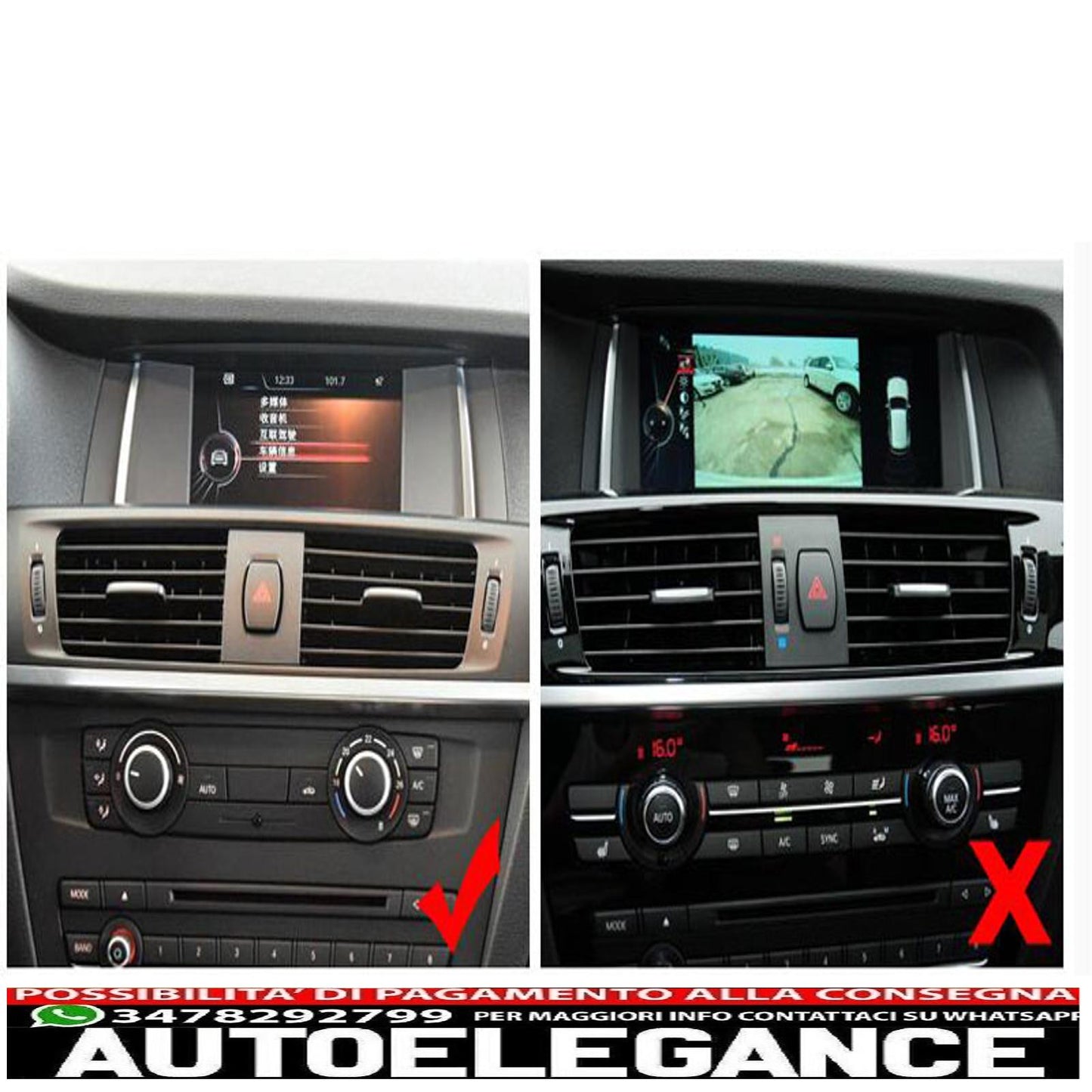 telaio cromato pannello ugelli aria console centrale per bmw x3 x4 f25 f26-mostra il titolo originaletesto originalechromrahmen blende luftdüsen mittelkonsole für bmw x3 x4 f25 f26