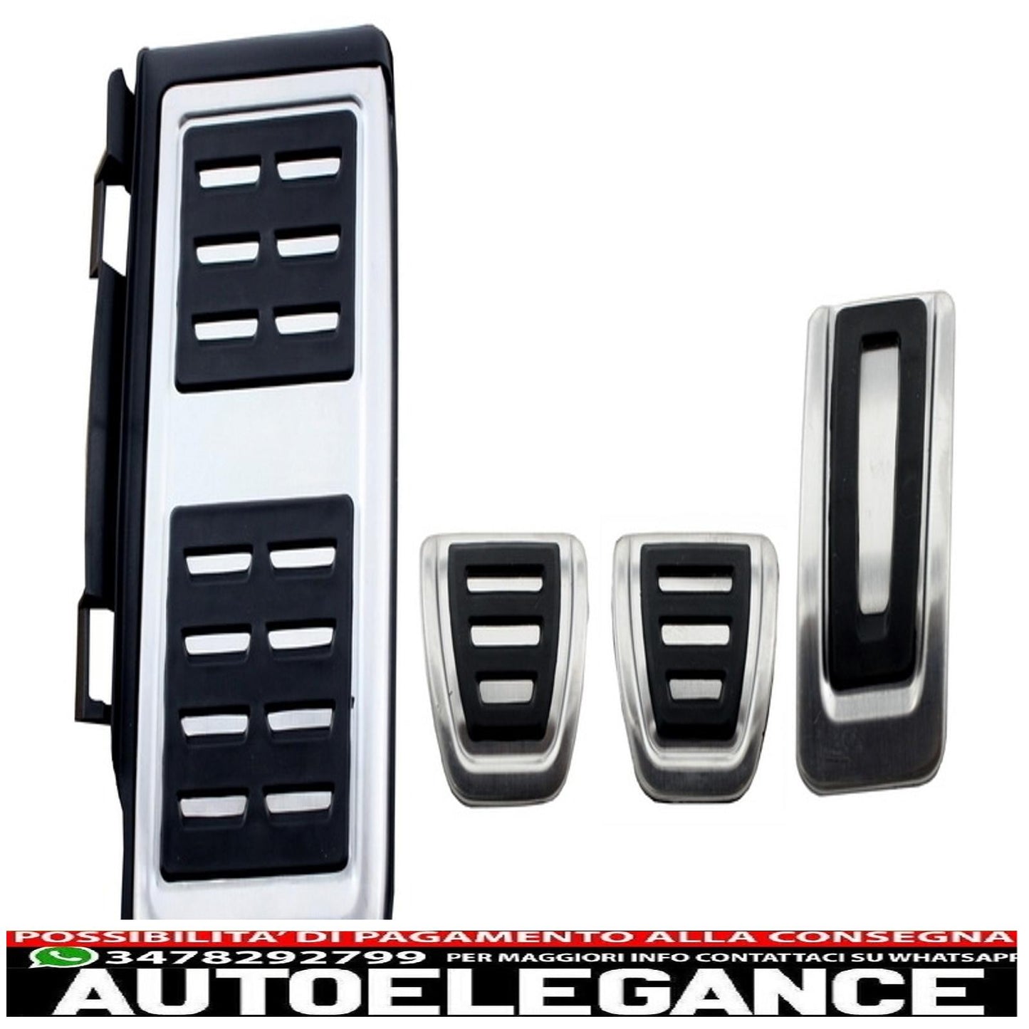 Footrest kit suitable for VW Golf 7 (2012-2016) Passat B8 (2015-2018) Tiguan (2016-) Audi A1 8X (2015-2017) A3 8V (2012-2017) TT 8S (2014-2017) Q2 (2016-2017) Leon seat 5f (2012-2017) skoda o