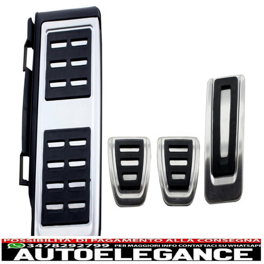 kit poggiapiedi adatto per vw golf 7 (2012-2016) passat b8 (2015-2018) tiguan (2016-) audi a1 8x (2015-2017) a3 8v (2012-2017) tt 8s (2014-2017) q2 ( 2016-2017) sedile leon 5f (2012-2017) skoda o