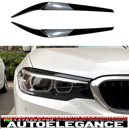 parafanghi gross sguardo nero lucido per bmw serie 5 g30 g31 2017-2020 (...-mostra il titolo originaletesto coprifari originali evil eye black gloss per bmw serie 5 g30 g31 2017-2020 (...