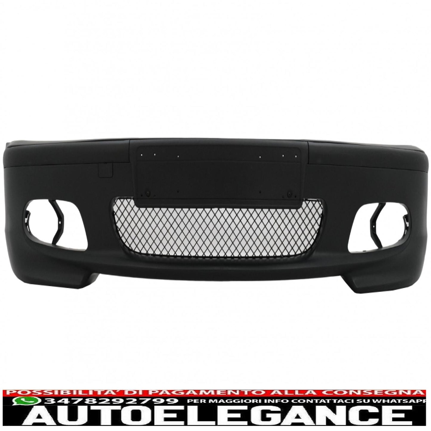 paraurti anteriore adatto per bmw serie 3 e46 berlina touring (1998-2004) m-technik m-tech modello m-sport senza fendinebbia