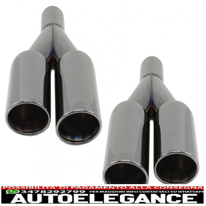 quad exhaust muffler tips fit for bmw 3 series e46 e90 e92 e93 f30 f31 4 series f32 f33 f36 5 series e60 f10 f11 g30 6 series f06 f12 f13 m3 m5 m-power design
