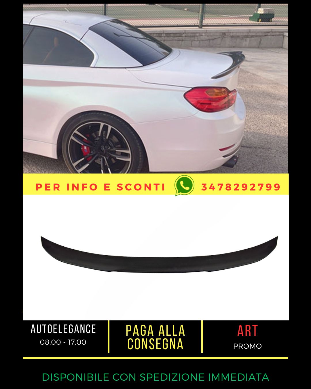 ✨SPOILER  ADATTO PER BMW 4 F33 2013-2020 CABRIO✨