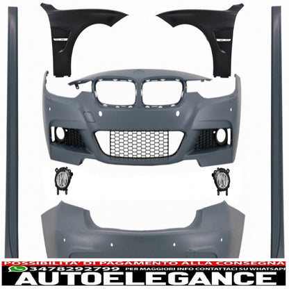 body kit with front fenders and fog lights suitable for bmw 3 series f30 (2011-2019) m-technik design 