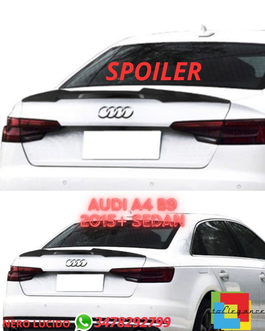 ✨SPOILER NERO LUCIDO ADATTO PER Audi A4 B9 2015+ Sedan✨