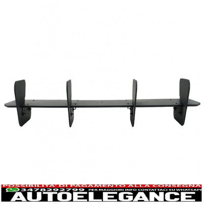 Splitter estensione paraurti posteriore per diffusore adatto a vw golf 7.5 facelift gti (2017-2020) nero