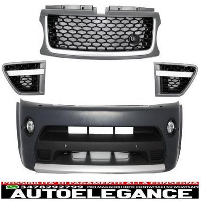 Gruppo paraurti anteriore e griglie anteriori adatto per Rover Sport L320 Facelift (2009-2013) design autobiografia