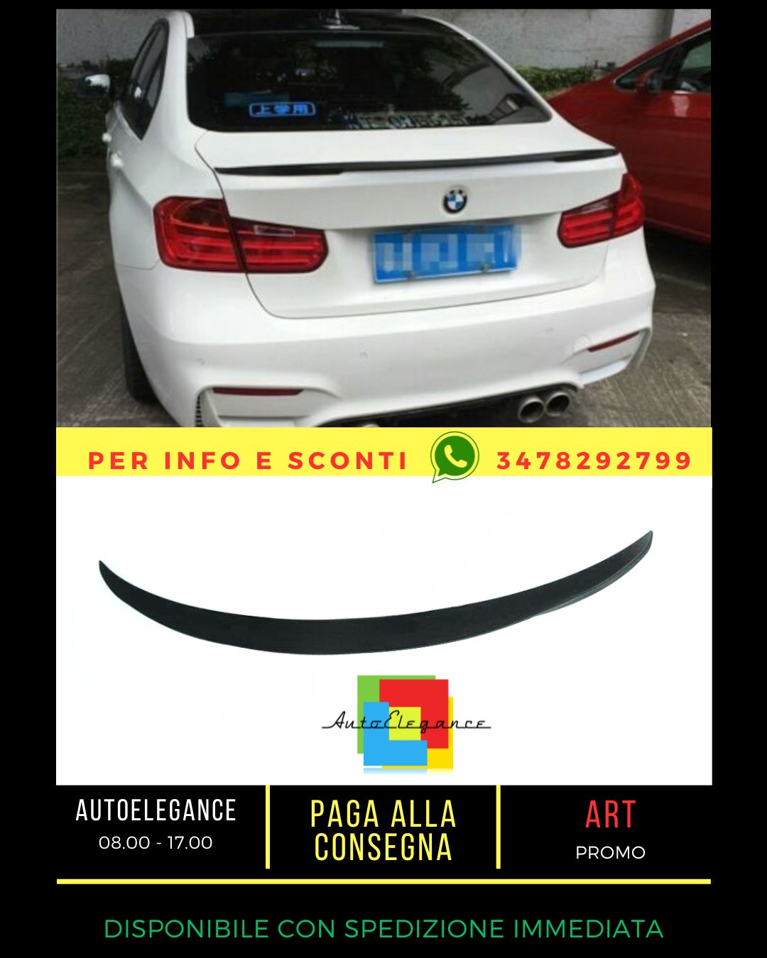 ✨SPOILER  ADATTO PER BMW 3 F30 2011-2018✨