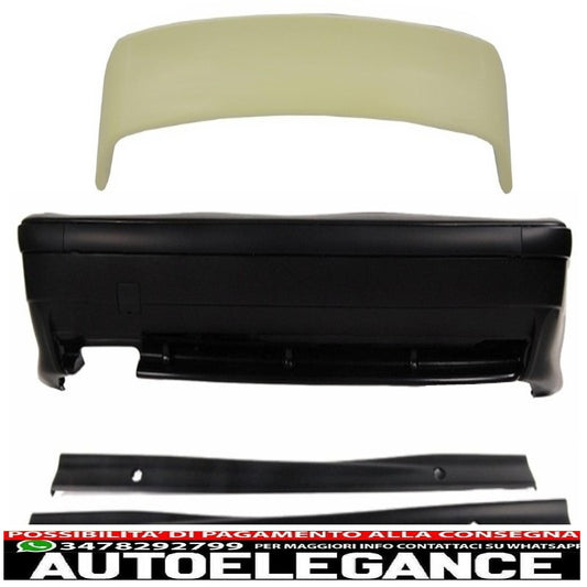 paraurti posteriore con minigonne laterali spoiler bagagliaio ala superiore design ltw adatto per bmw e36 serie 3 (1992-1998) design m3