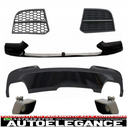 kit di conversione spoiler e diffusore d'aria adatto per bmw serie 5 f10 f11 berlina touring (2010-2017) da m-technik a m-performance sport m550 design