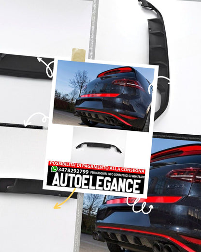 DIFFUSORE adatto per VW Golf 7 GTI 2012-2020
